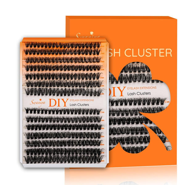 DIY 5D Stereo Fluffy Lash Clusters D curl 10-16MIX - SWANIYA LASH CLUSTERS