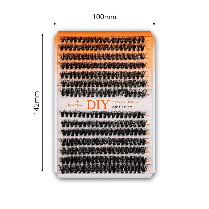 DIY 5D Stereo Fluffy Lash Clusters D curl 10-16MIX - SWANIYA LASH CLUSTERS