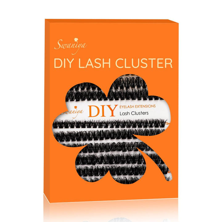 DIY 5D Stereo Fluffy Lash Clusters 50D+60D D curl 10-16MIX - SWANIYA LASH CLUSTERS