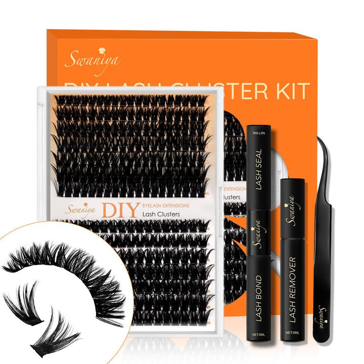 DIY Lash Clusters Kits 80D+100D D curl 10-16MIX - SWANIYA LASH CLUSTERS