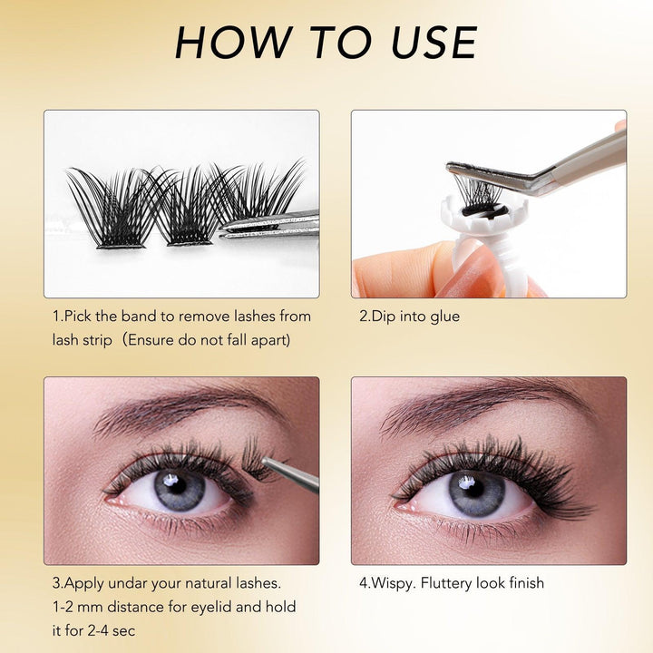 F01 Style DIY Cluster Lash Extensions - SWANIYA LASH CLUSTERS