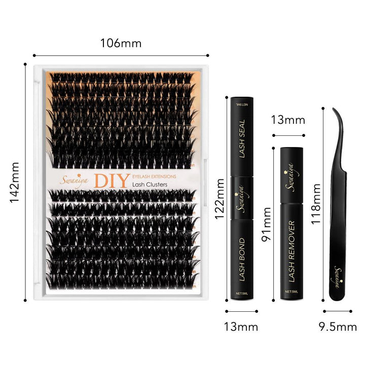 DIY Lash Clusters Kits D curl 10-16MIX - SWANIYA LASH CLUSTERS